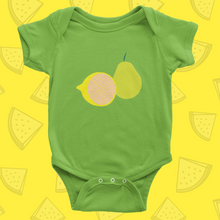 Load image into Gallery viewer, Onesie Short Sleeve Summer Fruta Lemon & Pear