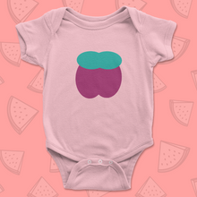Load image into Gallery viewer, Onesie Short Sleeve Summer Fruta Plum