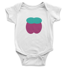 Load image into Gallery viewer, Onesie Short Sleeve Summer Fruta Plum