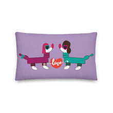 Load image into Gallery viewer, Premium Pillow LOVE DIVERSITY 20x12