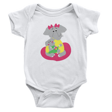 Load image into Gallery viewer, Onesie Short Sleeve Elephant mummy with baby