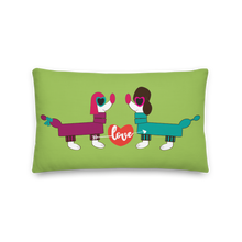 Load image into Gallery viewer, Premium Pillow LOVE DIVERSITY 20x12