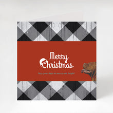 Load image into Gallery viewer, Merry Christmas Card - Dog Wishes Retro (£2.40 each OR  3 CARDS FOR £5.60)