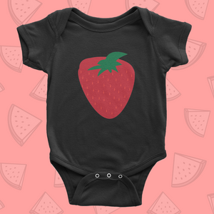Onesie Short Sleeve Summer Fruta Strawberry