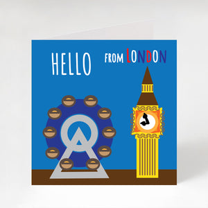 Greeting Card from London Collection - Hello From London