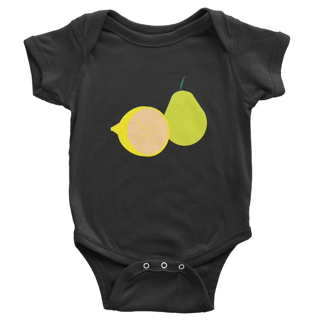 Onesie Short Sleeve Summer Fruta Lemon & Pear