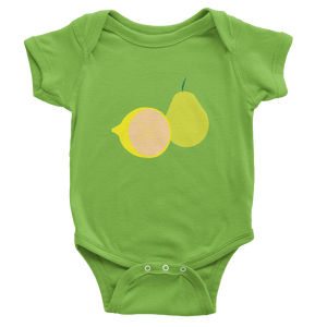 Onesie Short Sleeve Summer Fruta Lemon & Pear
