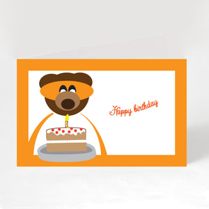 Birthday Card - Kids Happy Birthday Bear