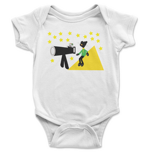 Onesie Short Sleeve Cat & Mouse Watching the Stars
