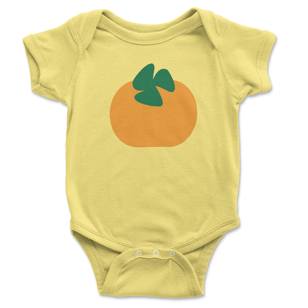 Onesie Short Sleeve Summer Fruta Orange