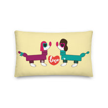 Load image into Gallery viewer, Premium Pillow LOVE DIVERSITY 20x12