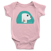 Load image into Gallery viewer, Onesie Short Sleeve Happy Dog