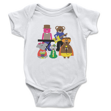 Load image into Gallery viewer, Onesie Short Sleeve Musical Animal Band