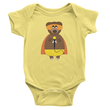 Load image into Gallery viewer, Onesie Short Sleeve Bear Singer Musical Band